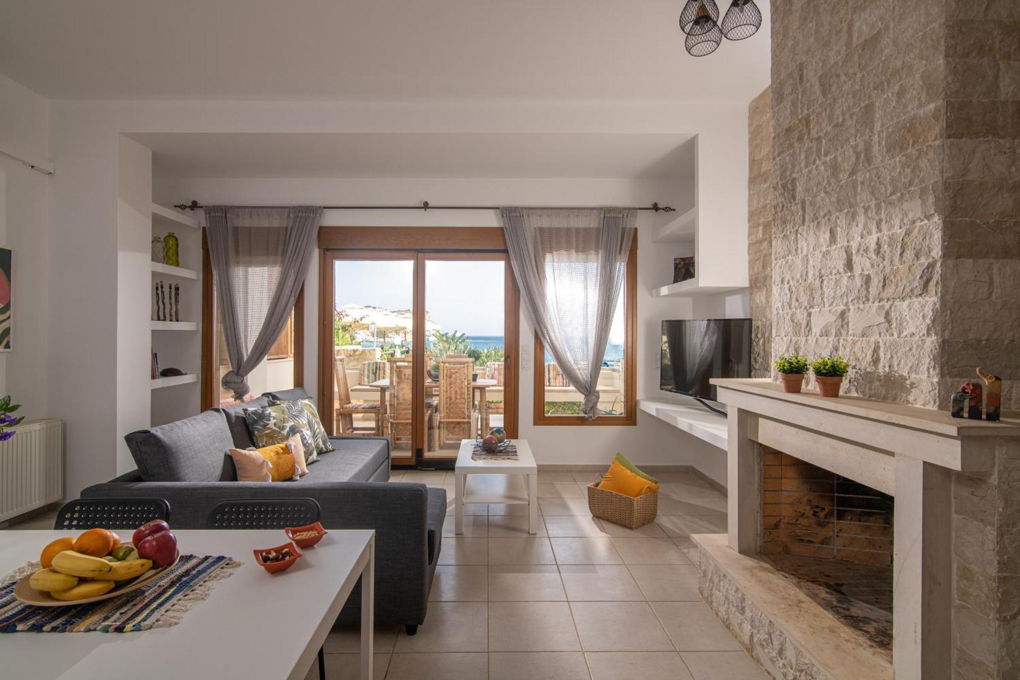 Beachfront Green Apt-Ligaria Beach Buitenkant foto